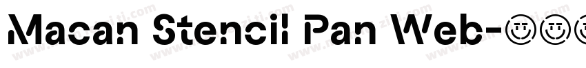 Macan Stencil Pan Web字体转换